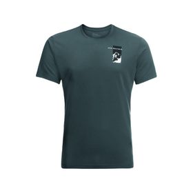 Jack Wolfskin 1809941 Vonnan S/S Graphic T M Yeşil Erkek T-shirt