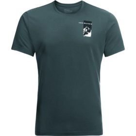 Jack Wolfskin 1809941 Vonnan S/S Graphic T M Yeşil Erkek T-shirt