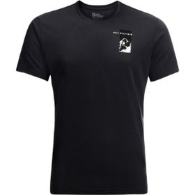 Jack Wolfskin 1809941TR-6350 Vonnan S/S Graphic T M Gri Erkek T-Shirt