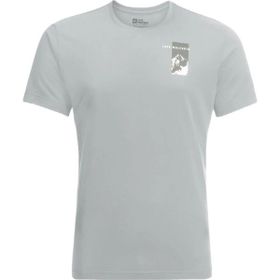 Jack Wolfskin 1809941TR-6709 Vonnan S/S Graphic T M Açık Gri Erkek T-shirt