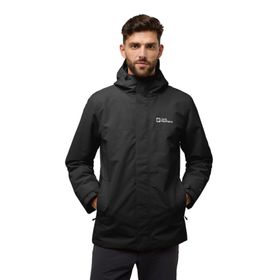Jack Wolfskin A61864-6000 Altenberg 3 in 1 Jkt M Black Outdoor Erkek Ceket