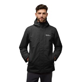 Jack Wolfskin A61864-6000 Altenberg 3 in 1 Jkt M Black Outdoor Erkek Ceket
