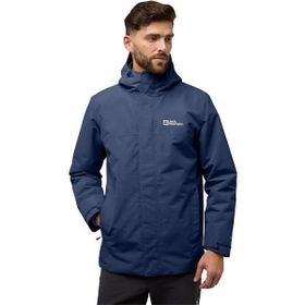 Jack Wolfskin A61864-C0412 Midnight Sky Siyah Altenberg 3ın1 Jkt M Outdoor Erkek Ceket