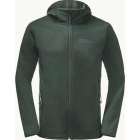 Jack Wolfskin Bornberg Hoody Yeşil Softshell Kapüşonlu Outdoor Erkek Ceket