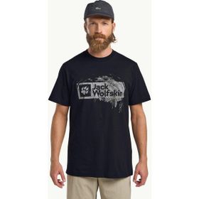 Jack Wolfskin Brand T M Lacivert Kısa Kollu Erkek T-shirt