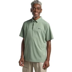 Jack Wolfskin Delgami Polo M Gri Kısa Kollu Erkek T-shirt