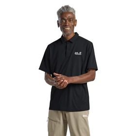 Jack Wolfskin Delgami Polo M Siyah Erkek T-shirt