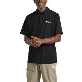 Jack Wolfskin Delgami Polo M Siyah Erkek T-shirt