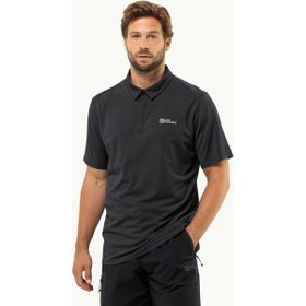 Jack Wolfskin Delgami Polo M Siyah Erkek T-shirt