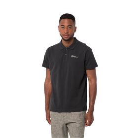 Jack Wolfskin Essential Siyah Erkek Polo T-Shirt