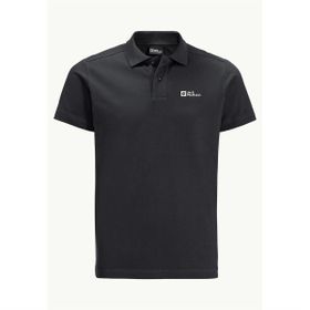 Jack Wolfskin Essential Siyah Erkek Polo T-Shirt