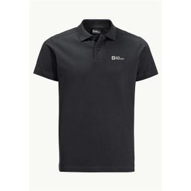 Jack Wolfskin Essential Siyah Erkek Polo T-Shirt