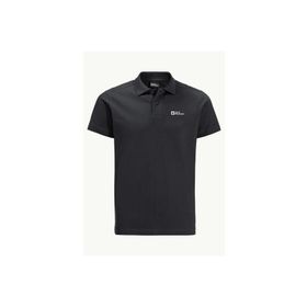 Jack Wolfskin Essential Siyah Erkek Polo T-Shirt