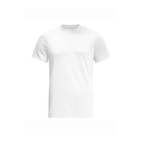 Jack Wolfskin Essential T M Bisiklet Yaka Normal Kalıp Beyaz Erkek T-shirt