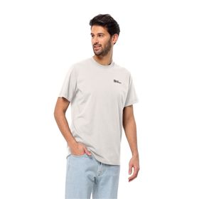 Jack Wolfskin Essential T M Bisiklet Yaka Normal Kalıp Beyaz Erkek T-shirt