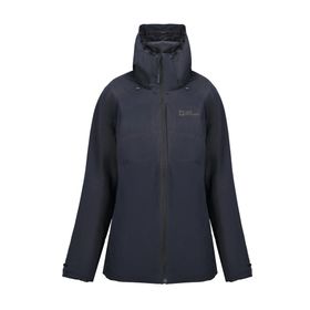 Jack Wolfskin Feldberg 1115661-6000 Kadın Siyah 3in1 Mont