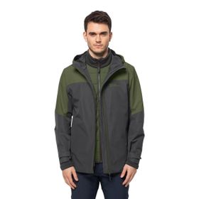 Jack Wolfskin Glaabach 3 In 1 Jkt Erkek Siyah Outdoor Mont