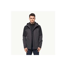 Jack Wolfskin Glaabach 3 In 1 Jkt Erkek Siyah Outdoor Mont