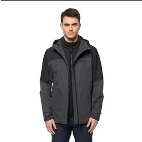 Jack Wolfskin Glaabach 3IN1 Siyah Erkek Outdoor Ceket