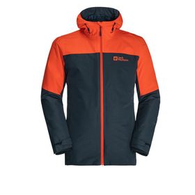 Jack Wolfskin Glaabach Turuncu Siyah 3 in 1 Erkek Mont