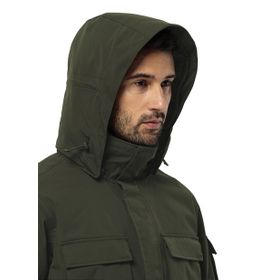 Jack Wolfskin Glacier Canyon Haki Erkek Kapüşonlu Parka