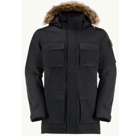 Jack Wolfskin Glacier Canyon Siyah Erkek Outdoor Parka