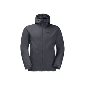 Jack Wolfskin Gri Erkek Kapüşonlu 1111723-6230 Termal Zip Ceket