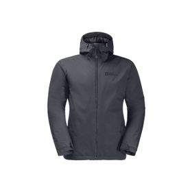 Jack Wolfskin Gri Erkek Kapüşonlu 1111723-6230 Termal Zip Ceket