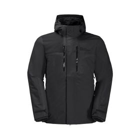 Jack Wolfskin Jasper Siyah Erkek Su Geçirmez Outdoor 3 In 1 Mont