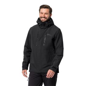 Jack Wolfskin Jasper Siyah Erkek Su Geçirmez Outdoor 3 In 1 Mont