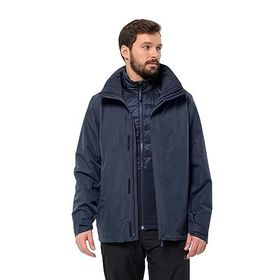 Jack Wolfskin JCK1116251-1010 Mavi Luntal 3ın1 Jkt M Erkek Ceket