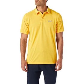 Jack Wolfskin Pack Go Polo M Siyah Erkek Kısa Kollu Polo T-shirt