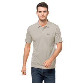 Jack Wolfskin Pack Go Polo M Siyah Erkek Kısa Kollu Polo T-shirt