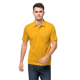 Jack Wolfskin Pack Go Polo M Siyah Erkek Kısa Kollu Polo T-shirt