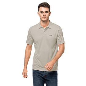 Jack Wolfskin Pack Go Polo M Siyah Erkek Kısa Kollu Polo T-shirt