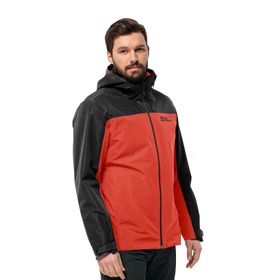 Jack Wolfskin Taubenberg 3 In 1 Erkek Kırmızı Erkek Outdoor Mont