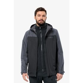 Jack Wolfskin Taubenberg 3 In 1 Jkt Erkek Siyah Outdoor Mont