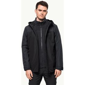 Jack Wolfskin Taubenberg 3 In 1 Jkt Erkek Siyah Outdoor Mont