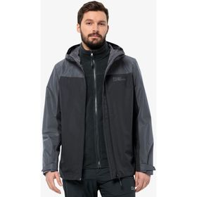 Jack Wolfskin Taubenberg 3 In 1 Jkt Erkek Siyah Outdoor Mont