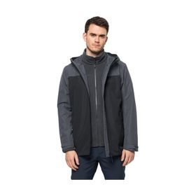 Jack Wolfskin Taubenberg 3IN1 Antrasit Erkek Outdoor Ceket
