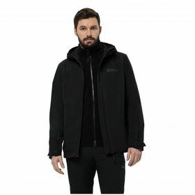 Jack Wolfskin Taubenberg 3IN1 Siyah Erkek Outdoor Ceket