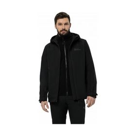 Jack Wolfskin Taubenberg 3IN1 Siyah Erkek Outdoor Ceket