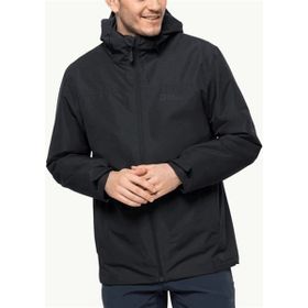Jack Wolfskin Taubenberg 3IN1 Siyah Erkek Outdoor Ceket