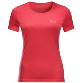 Jack Wolfskin Tech TW Pembe Kadın T-shirt