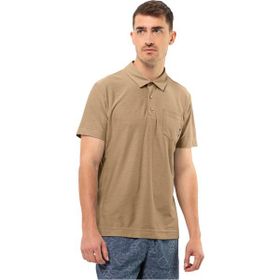 Jack Wolfskin Terral Bej Kısa Kollu Polo Erkek T-shirt