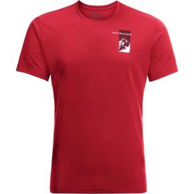 Jack Wolfskin Vonnan Graphic Kırmızı Erkek T-shirt