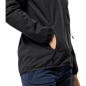 Jack Wolfskin Windhain Hoody Kadın Softshell Siyah Sweatshirt