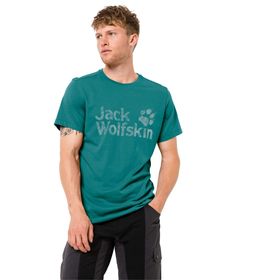 Jack Wolfskin Wolf Logo TM Yeşil Erkek T-shirt