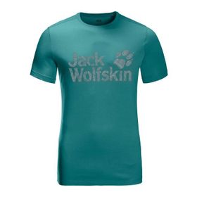 Jack Wolfskin Wolf Logo TM Yeşil Erkek T-shirt