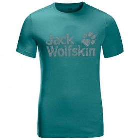 Jack Wolfskin Wolf Logo TM Yeşil Erkek T-shirt